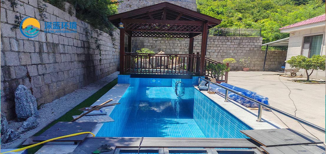 崂山别墅室外泳池